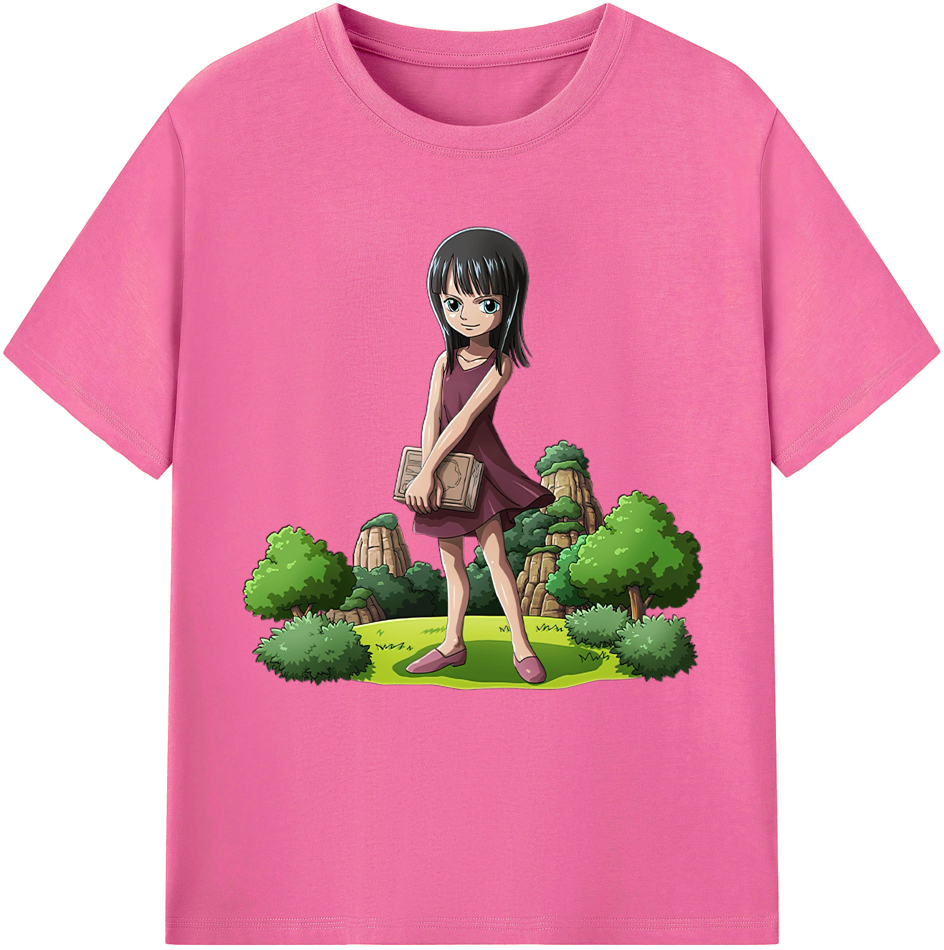 ワンピース ニコ・ロビン ONE PIECE Nico Robin レディースカジュアルプリントTシャツ（綿100％）